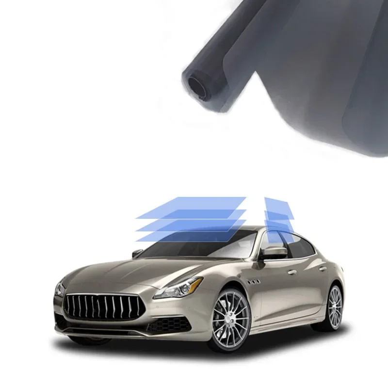 Full Car Window Film Windscreen Explosion-Proof PET Heat Insulation Light-shielding Anti-Peeping Glass Film for Cars