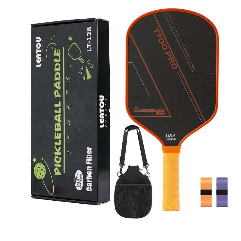 ZOCO Pickleball المجاذيف ألياف الكربون T700 مضرب كرة المخلل القماش الملمس الخام ماتي المنافسة حقيبة التخزين مجموعة USAPA المعتمدة