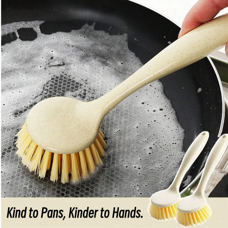 

Long-Handle Multifunctional Kitchen Brush - Dishwashing & Pot Cleaning, Non-Stick Oil