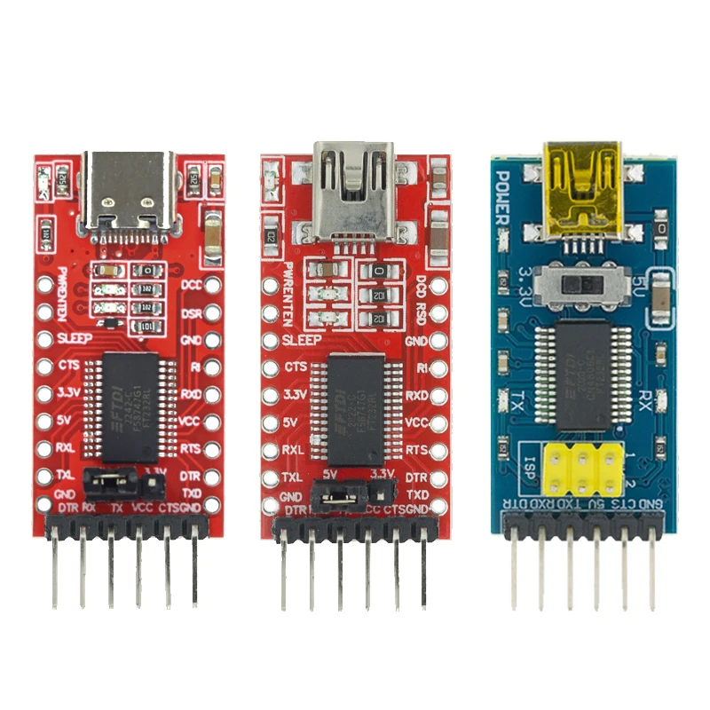 FT232RL FT232 FTDI USB 3,3 V 5,5 V zu TTL Serielles Adaptermodul für Arduino FT232 Pro Mini/Typ-C USB ZU TTL 232