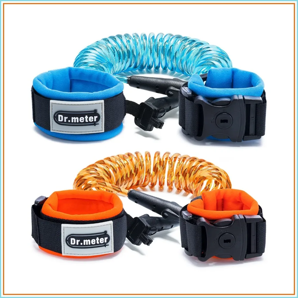 

Safety Wrist Link Leash for Toddlers, 2 Pack with Key Lock, Reflective Child Walking Harness, 8.2ft & 4.92ft, for Outdoor Travel