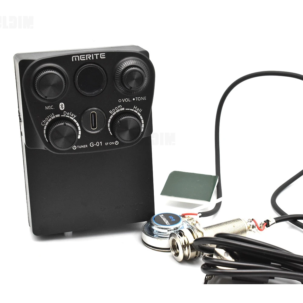 G10 Gitaarresonantie Pickup Met & Microfoon Ingebouwde Reverb Chorus Delay Effect Akoestische Gitaar Pickup