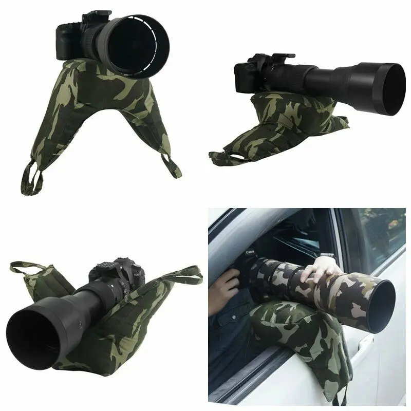 Selens Waterproof Bean Bag Watching Camouflage Wildlife Camo Bean Bag Photography Hunting Camera Bag For Animal Photo Shooting