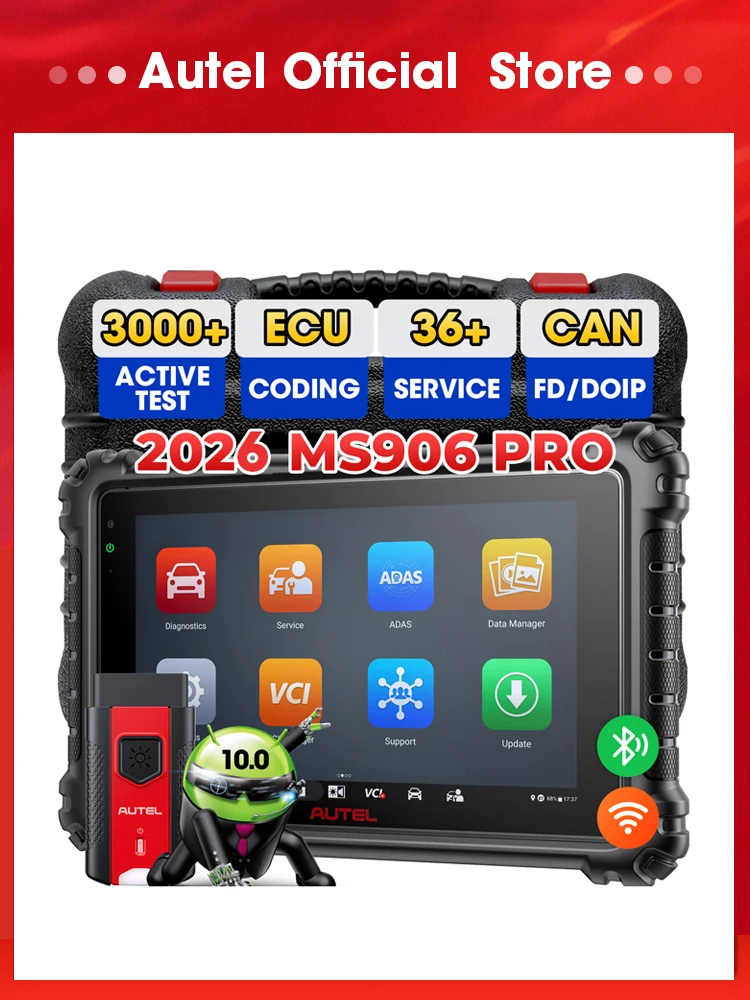 Autel Maxisys MS906 Pro Diagnostische Hulpmiddelen Bidirectionele Diagnose Scanner KAN FD DoIP Auto Scan 2.0 Actieve Test Tool - afbeelding 2