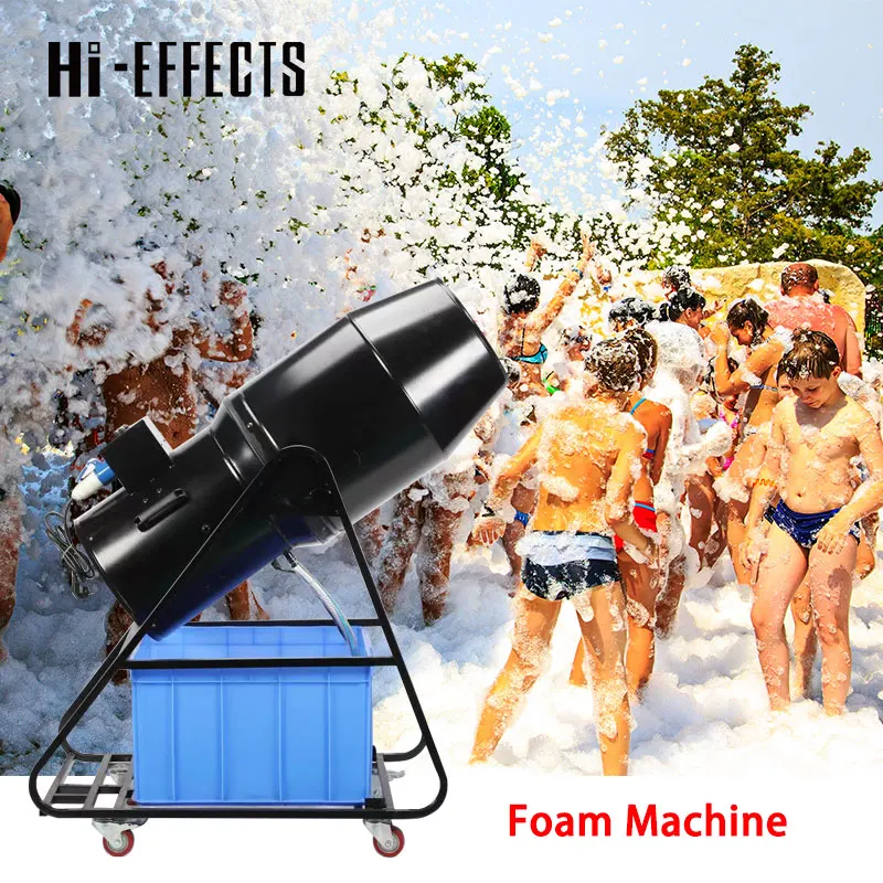 Manual Control Foam Machine Stage 2500W Shaking Head Stage Machine Foam for Christmas Pool Party DJ Disco Event Spary 10m