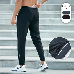Laufhose Männer Jogginghose Sport Jogger Lose Fitness Quick Dry Gym Sportswear Training Trainingsanzug Mit Taille Gürtel Tasche Tasche