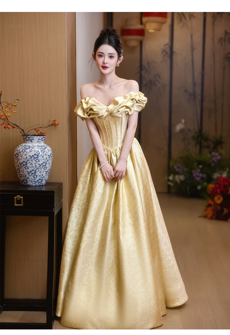 Elegant Yellow Sati… - image