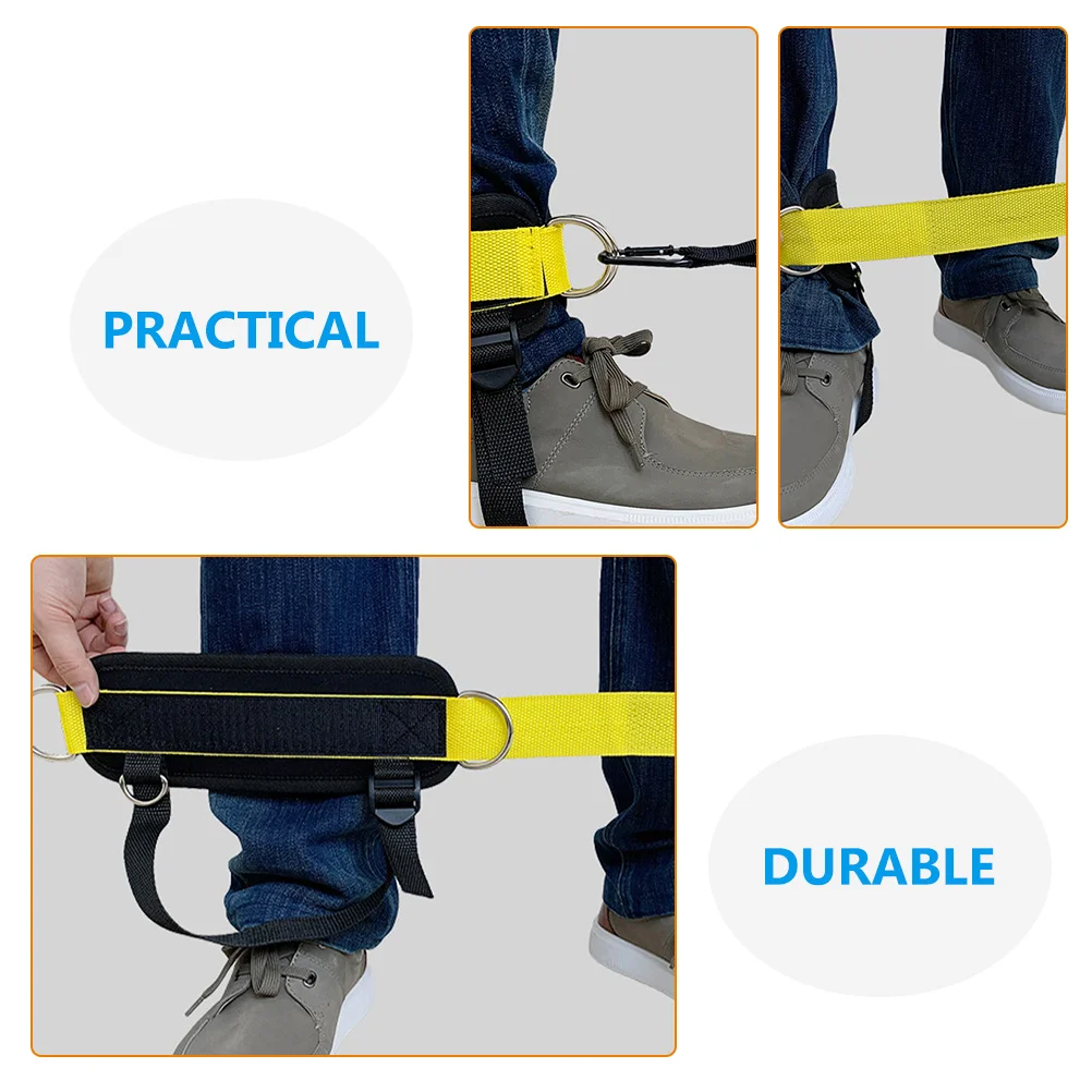 

1 set 1 Set Adjustable Ankle Fixation Band Leg Training Tool Creative Fitness Supply Buckle Design Wear-Resistant Cable Machine