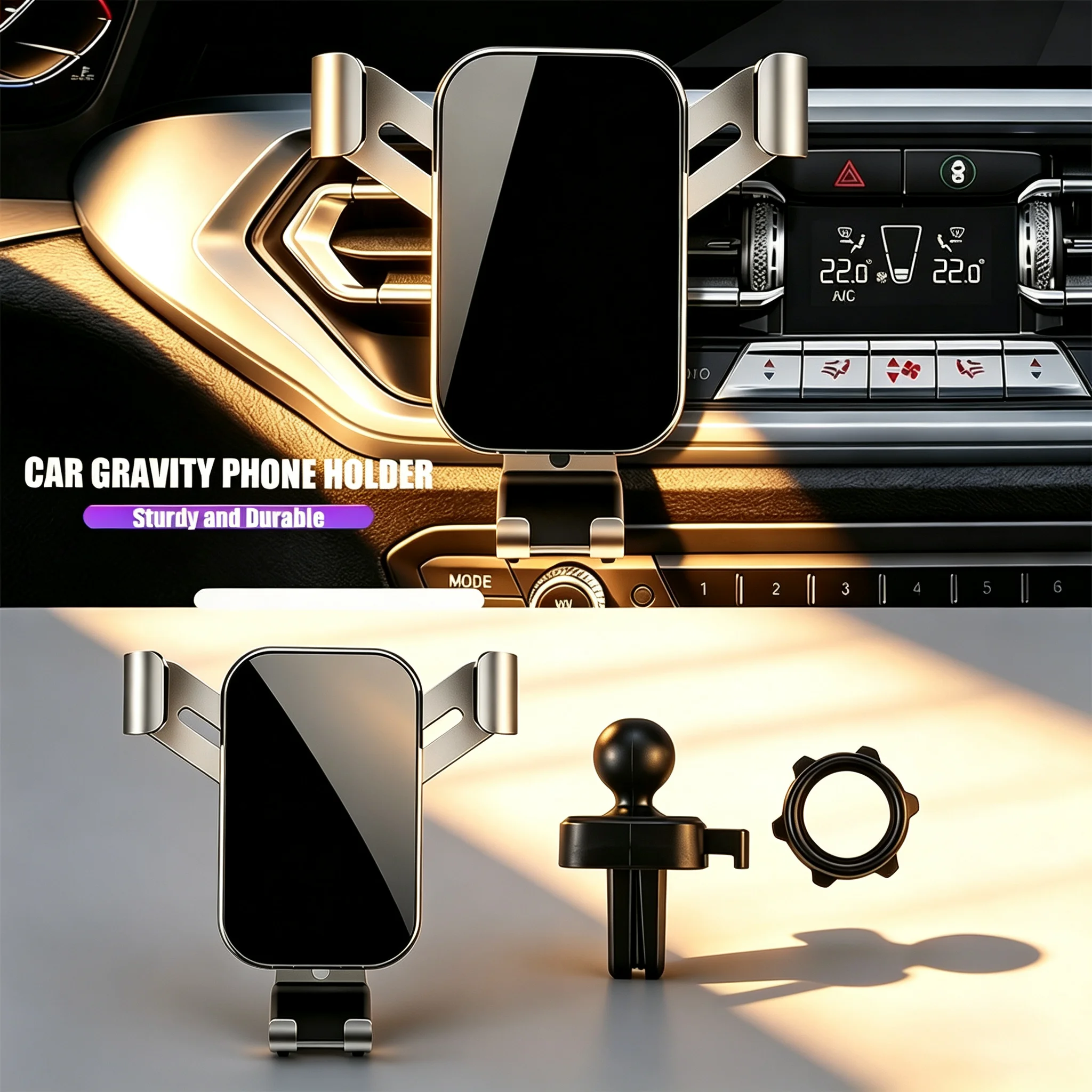 Car Accessories Phone Holder Air Vent Clip GPS Navigation Tool For Maserati Ghibli President Levante MC20 MC12 GranCabrio GranTu