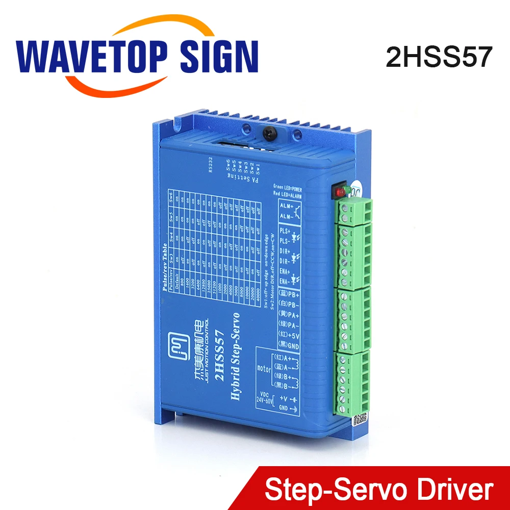 

SignkoRay JMC 2Phase 24-60VDC 1.0-4.2A Гибридный шаговый сервопривод с замкнутым контуром 2HSS57 для гравировального станка с ЧПУ с двигателем NEMA23