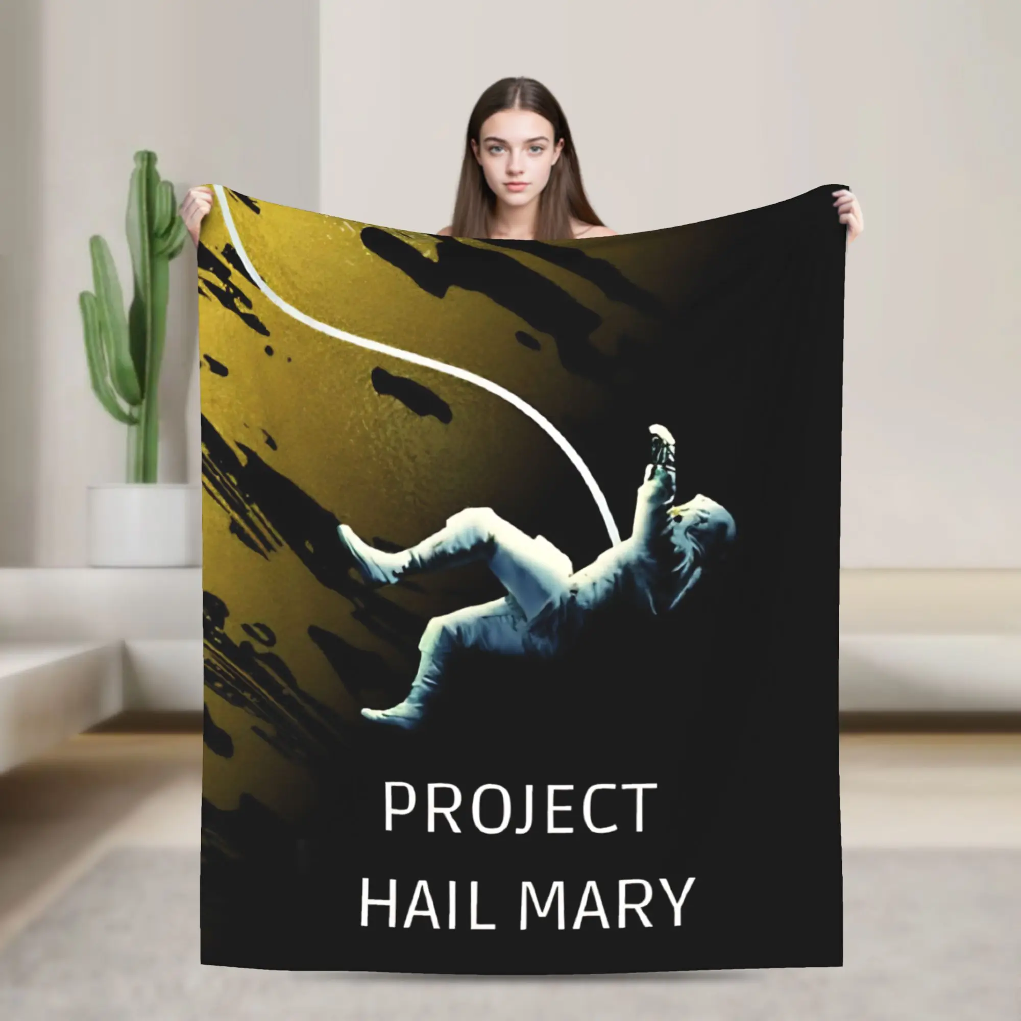 Si Fi Project Hail Mary  Blankets  Plush Throw Blankets Airplane Travel Portable Lightweight Bedsprea,