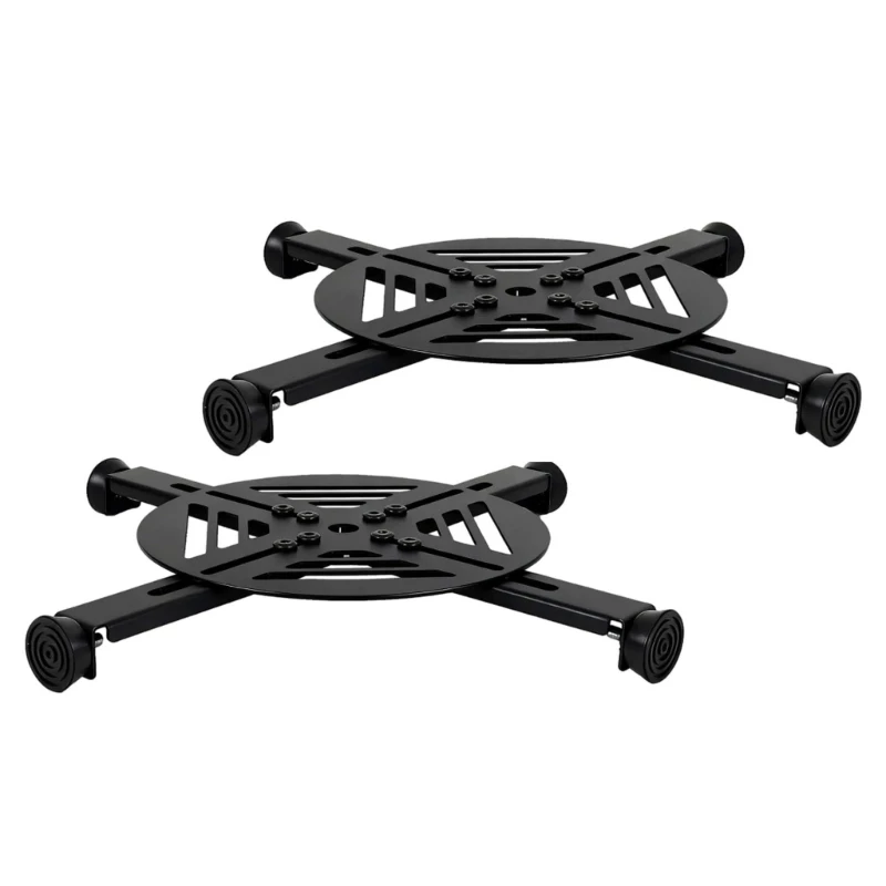 Four-Arm Inner Pot Insert Stand, 2-Pack Steel Frame with Open Platform for Smaller Pots Inside Tall Decorative Indoor Plant
