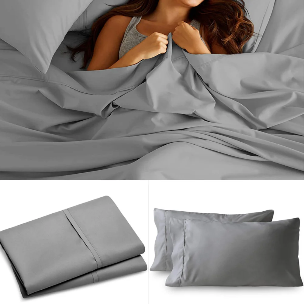 Juego de fundas de almohada con cierre de sobre, funda de almohada transpirable para dormir en la cama, tamaño estándar/Queen/King, 20x30 \'\', 20x26\'\'