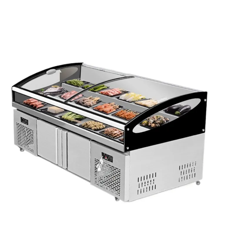 

Cold vegetable barbecue ice porridge fried skewers ladder horizontal
