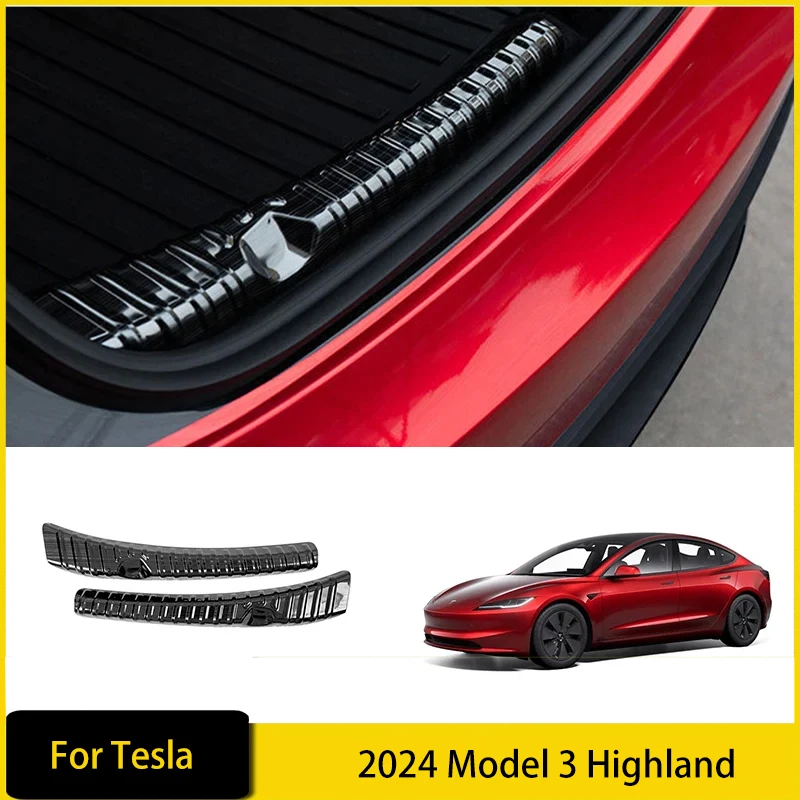 

2 шт., защитная накладка на ножку бампера автомобиля Tesla 2024 Model 3 Highland
