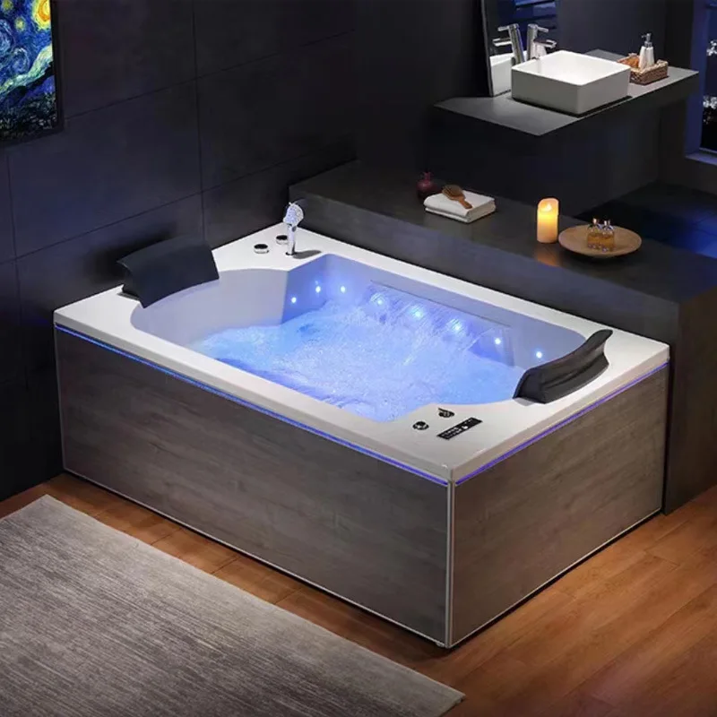 Surfing constant temperature acrylic bathtub independent bubble pool B & B hotel lantern bath