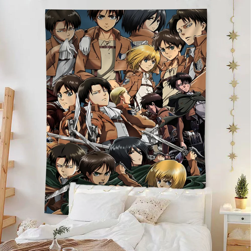 1PC Anime A-Attack on Titan arazzo bohémien appeso per soggiorno Home Dorm Decor arazzo giapponese