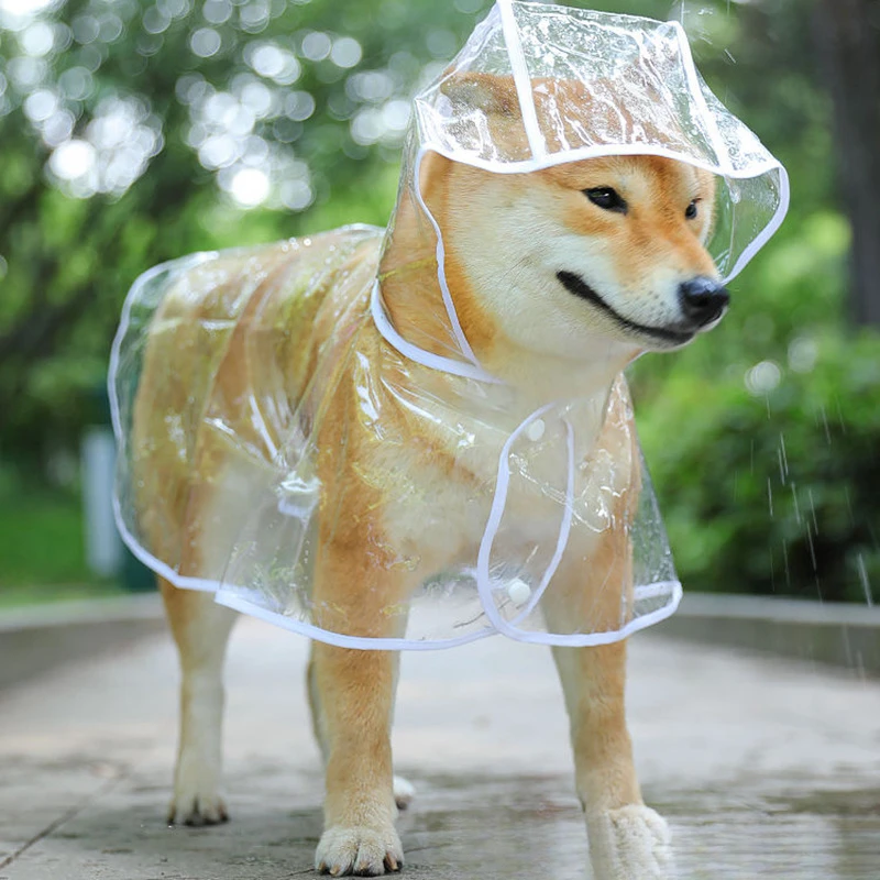 

Pet dog raincoat rain jacket waterproof pet coat for samll medium dogs Teddy Shiba poncho outdoor walking clothes