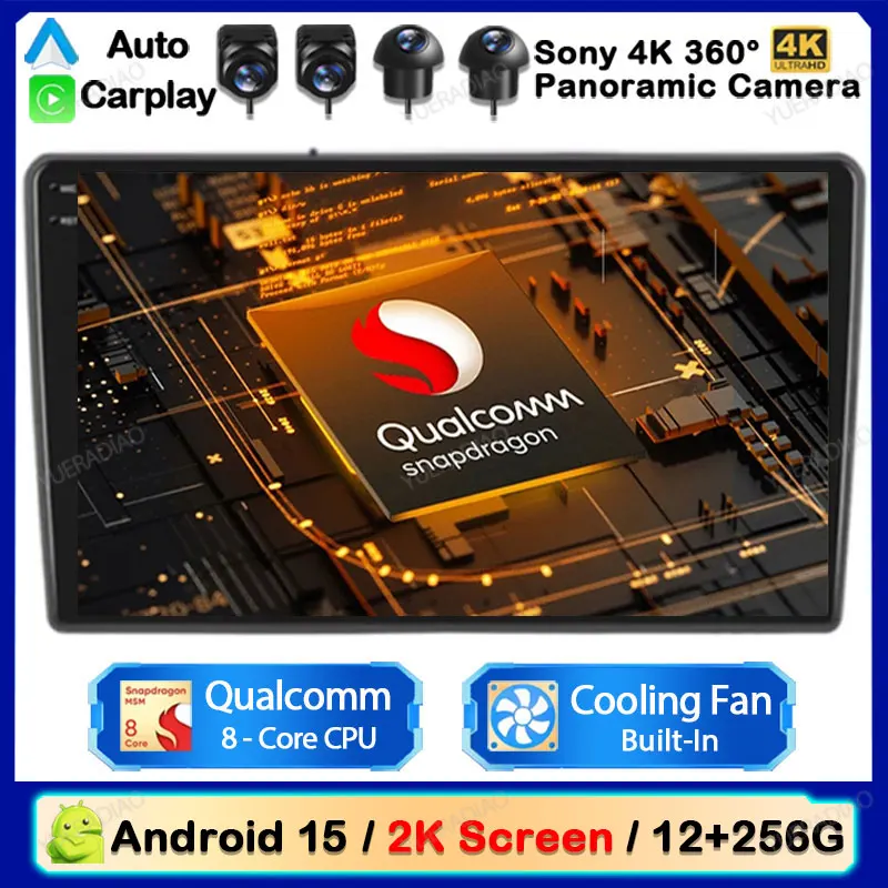 רדיו לרכב Android 15 עבור ניסאן קיוב 3 Z12 2008 - 2020 SWC Carplay מולטימדיה מרכזי 2K QLED Bluetooth רדיו לרכב מצלמת גיבוי