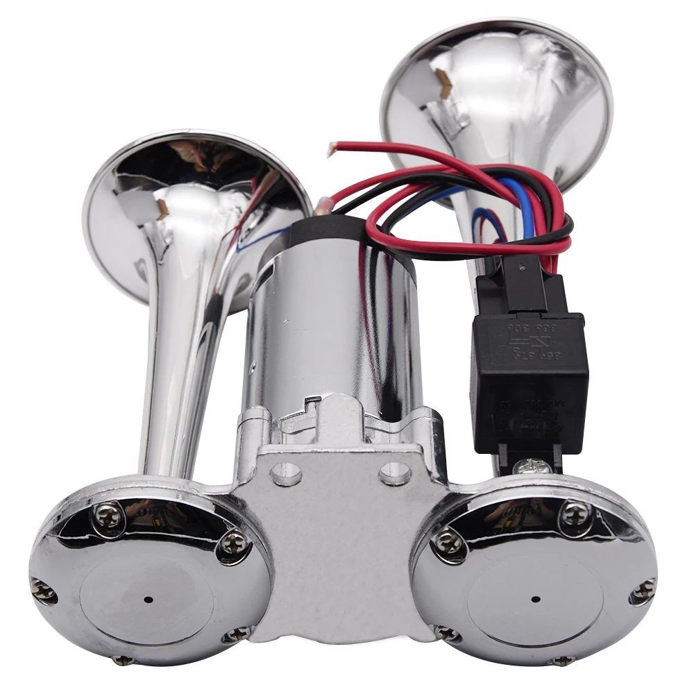 

12v Dual Trumpets Speaker 150db Car Electric Loud Horn Air Horn Siren Truck Boat Train Speaker For Car