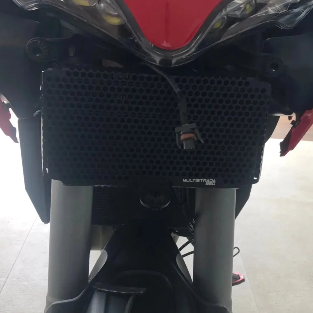 دراجة نارية المبرد الحرس و النفط برودة الحرس ومجموعة حراسة المحرك ل Ducati MultiStrada V2 MultiStrada 950 2022 2023 2024 #5
