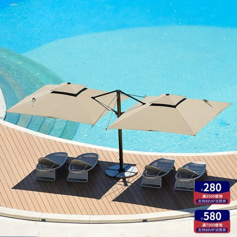 

Double-ended sun umbrella, sentry box umbrella