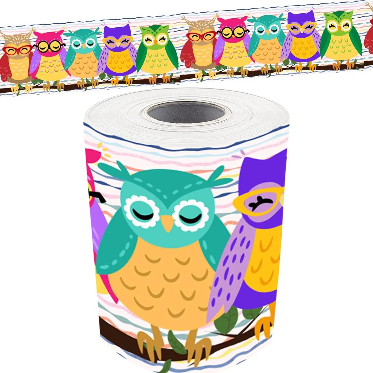 36 Feet Bulletin Board Border Decor Owls Bulletin Board Borders Die-Cut Back-to-School Decoration Borders Bulletin Borders Strip