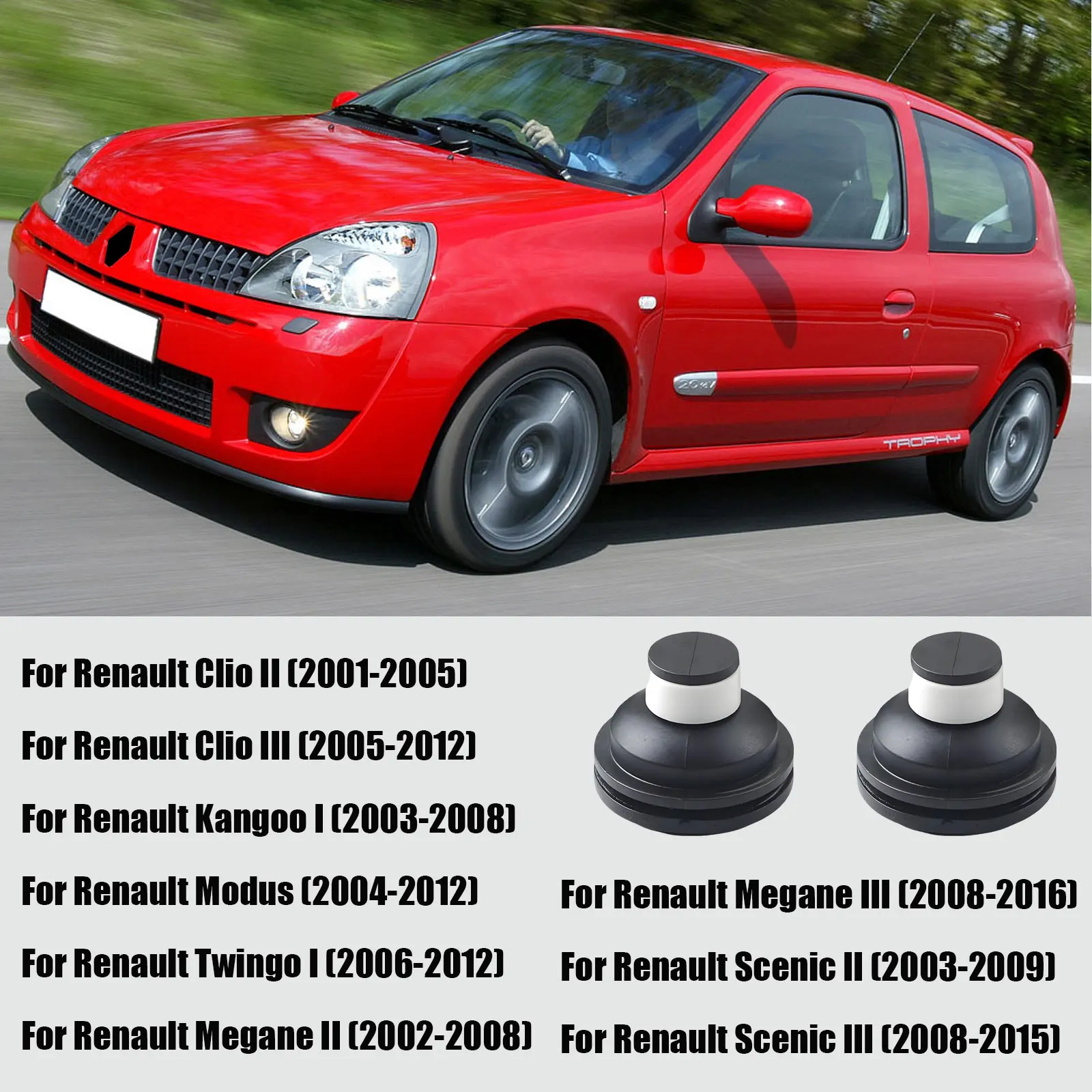 1.5 & 1.9 Dci غطاء المحرك المطاط جروميت جبل كليب 7701056972 7701060158 لرينو كليو كانجو ميجان ذات المناظر الطبيعية الخلابة مودوس توينجو