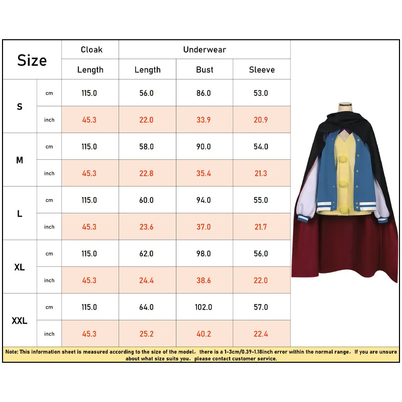 Anime Seiko Ayase Cosplay Costumes Wig DAN DA DAN Cosplay Seiko Ayase Uniform Cape Red Glasses Earrings Halloween Cos for Women - view 5