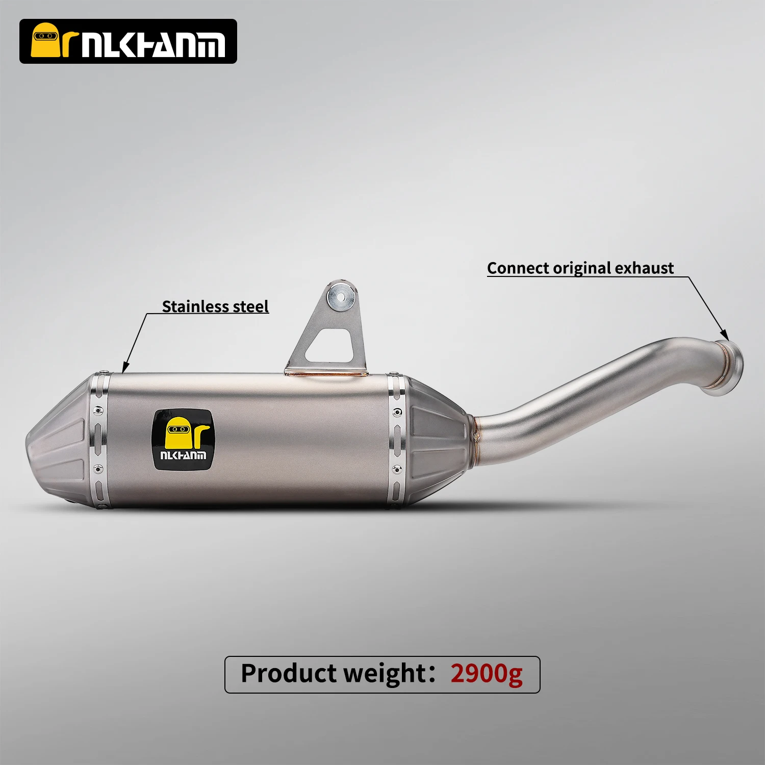 For CFMT 800MT Explore Ibex 800 motorcycle exhaust system modification mid link escape muffler with DB killer for 800MT