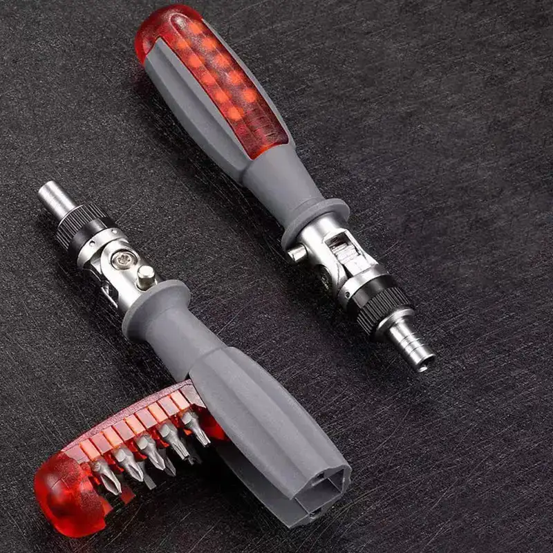 

10-IN-1 Multifunction Screwdriver Ratchet Screwdriver Multi-angle Universal Multi-function Combination 10-in-1 Set Cross-shaped