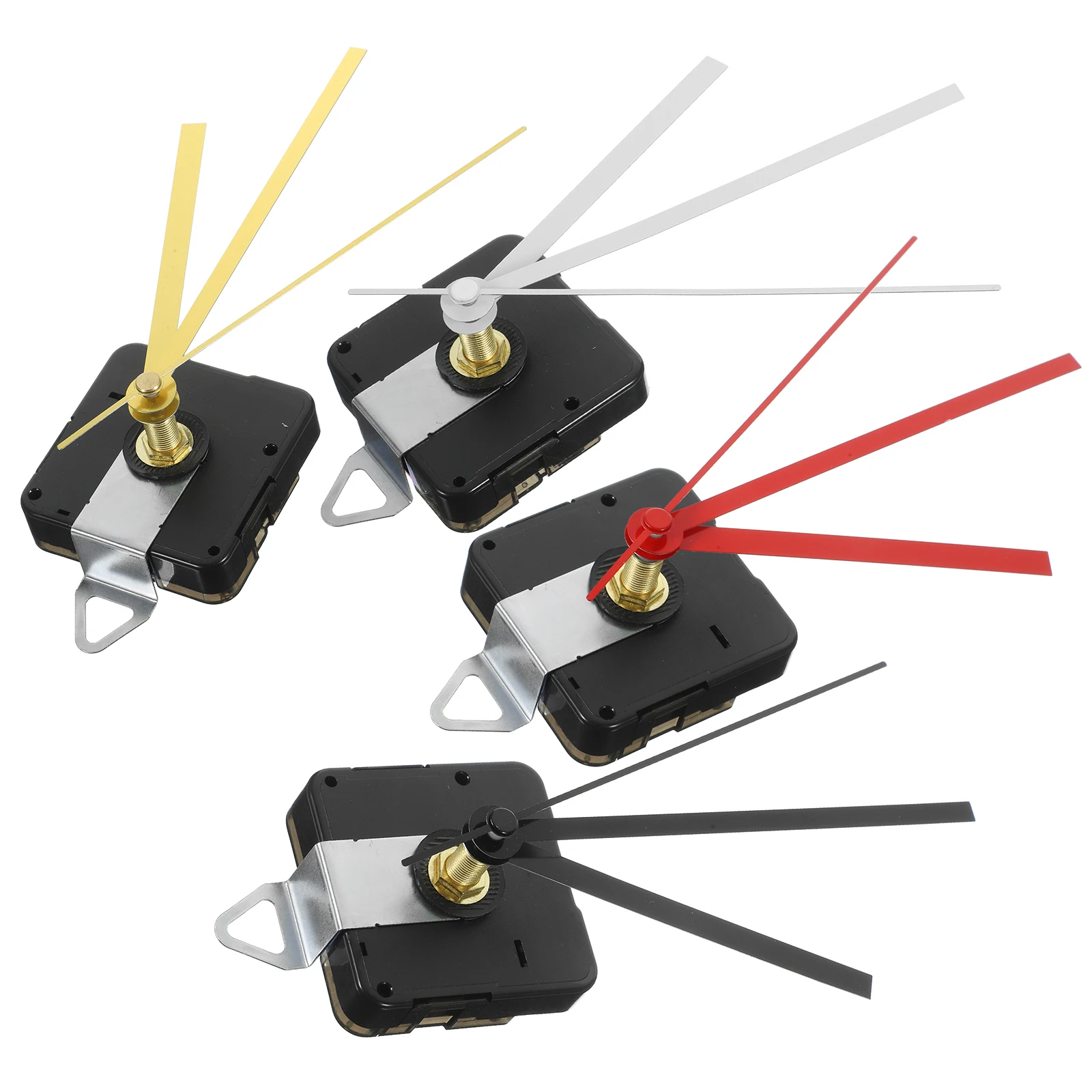 

4 Sets Wall Clock Movement Creative DIY 3D Number Plates Living Bedroom Accessories Mechanism Repair Parts Plastic High