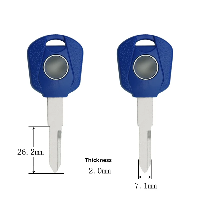 Honda motorcycle key, suitable for: HondaCBR17 22 23 29 VFR30 Sapphire CB400 motorcycle key blank(can be placed anti-theft chip)