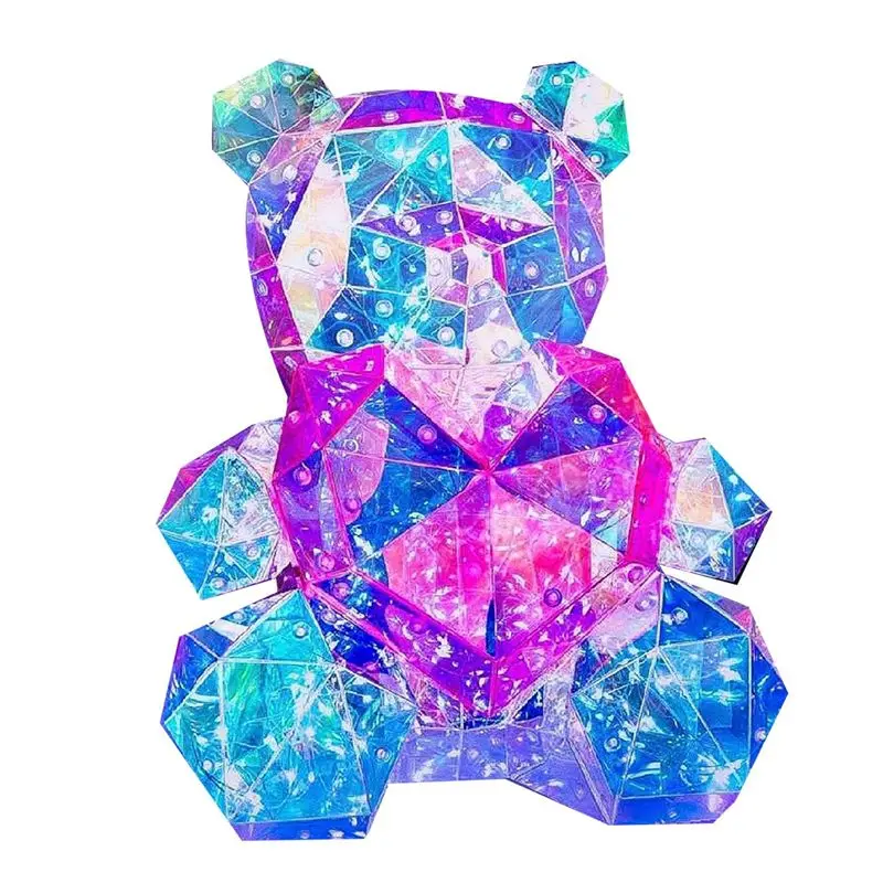 A64Z Night Light For Girls LED Bear With Pink Heart Night Light Night Light Kids-Kids -Nursery Decor-Bedside Lamps-Birthday