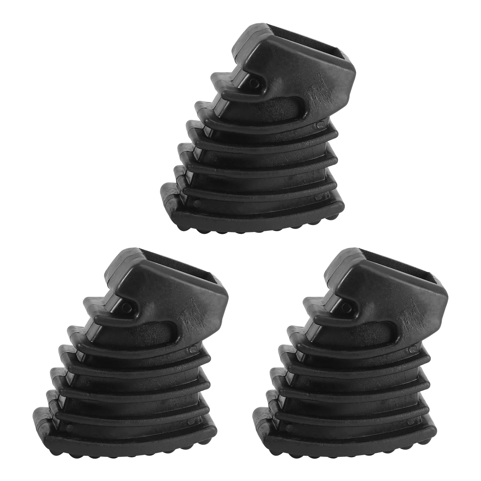 

3PCS Drum Rubber Feet Drum Rack Floor Protector Percussion Parts for Drum Cymbal Stand Rack Bracket (Black)