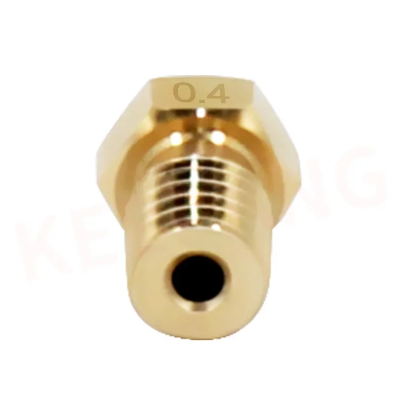 10/20/50/100Pcs Brass Nozzle 0.1 0.2 0.3 0.4 0.5 0.6 0.8 1.0 1.2mm Printer Part M6 Thread All Metal Nozzle For 1.75mm 3mm Filame
