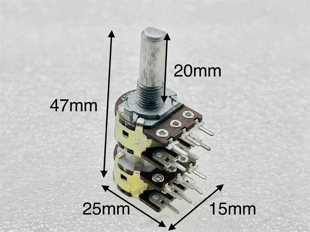 

Для электрического слоттера Shengwei RK163 (четырехпозиционный) A20K×4 с шаговым усилителем, регулировкой громкости, полуштоком длиной 20 мм, 10 шт.