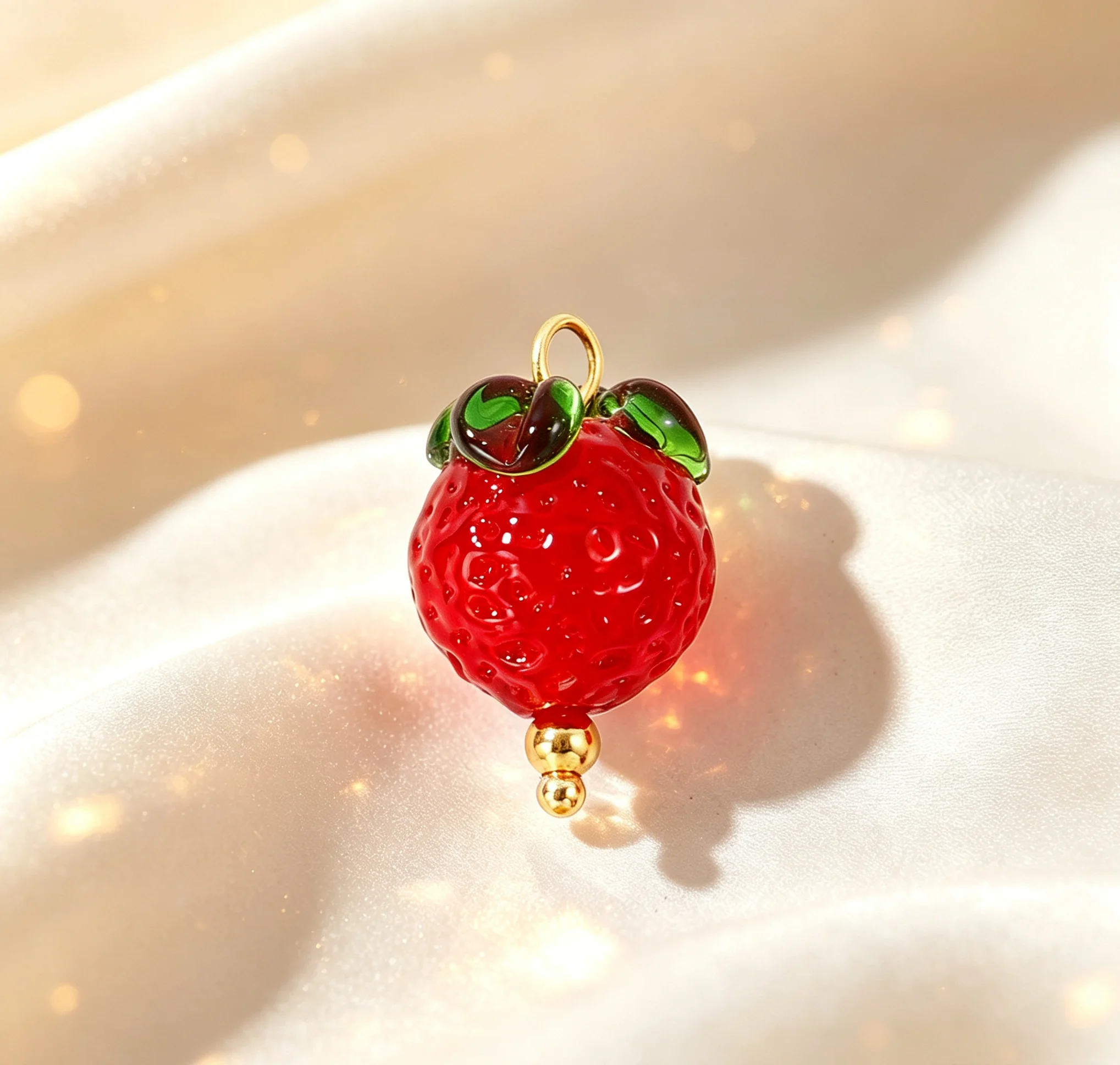 2pcs Multicolor 3D Fruit Ceramic Charms Strawberry Orange 304 Stainless Steel Pendants DIY Necklace Jewelry Wholesale 21x13mm