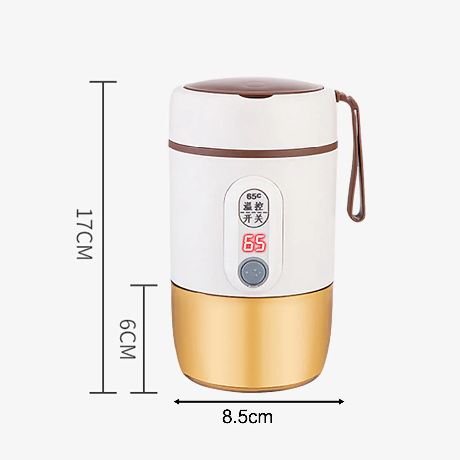 Portable Bottle Warmer Multipurpose Leakproof 500ml Travel Electric Kettle USB for Airplane Picnic Travel Outdoor Shopping