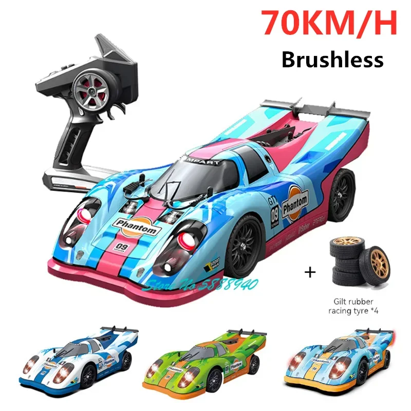 70KM/H High Speed Metal Transmission Remote Control Car 1:16 Full Scale 4WD Independent Shock Absorption Brushless Motor Rc Car