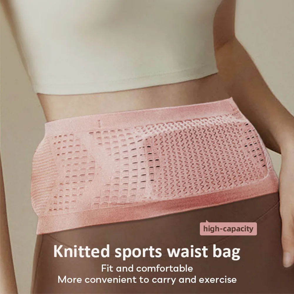 Sports Waist Bag For Women Men Seamless Running Waist Belt Bag Fanny Pack Mobile Phone Bag For Fitness Jogging Cycling Outdoor