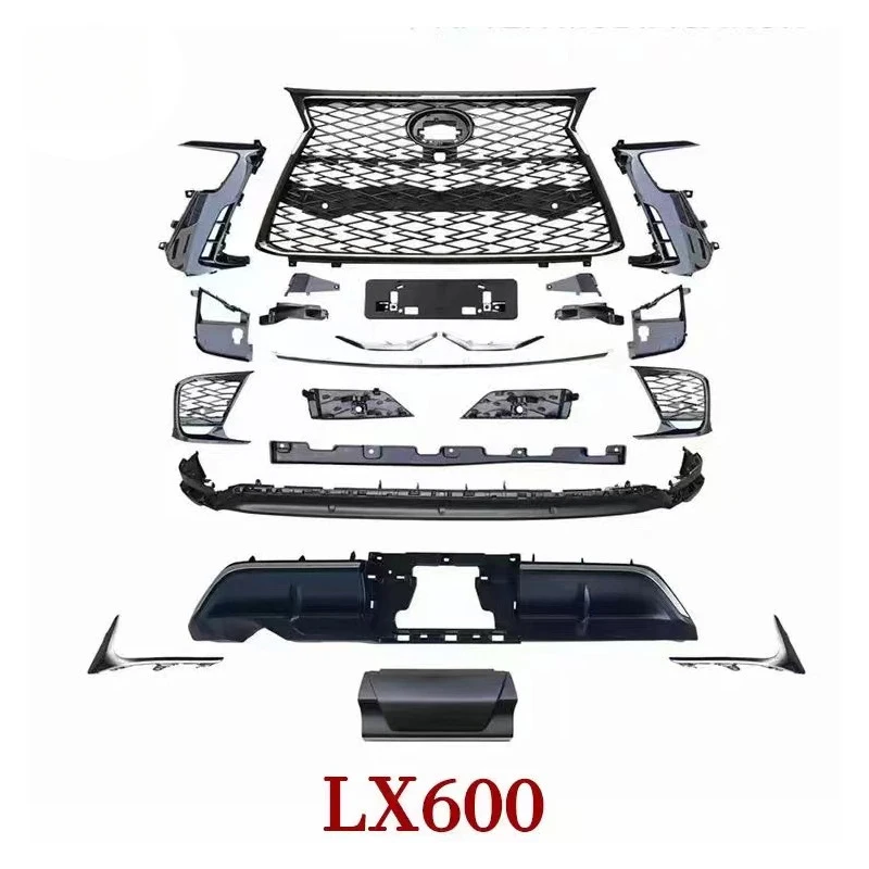 

Подходит для Lexus LX600: модернизация стандартной версии до спортивного обвеса с передним бампером, тюнинг автомобиля.