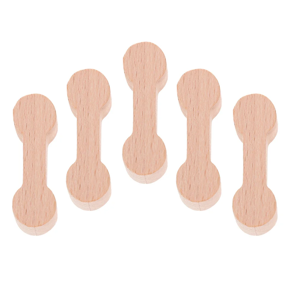 5 قطع من موصلات مسار القطار الخشبي للأطفال، مجموعة بناء آمنة متوافقة مع مجموعة لعب بإبزيم قطار الأطفال للسكك الحديدية