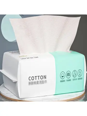 Reusable thickened face towel One pack of 50 pieces per pack Travel cleanser, wet and dry makeup remover, cotton soft fabric