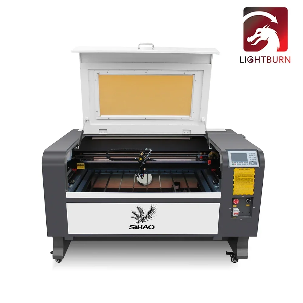 CO2 Laser Engraving Machine RUIDA Foldable Leg Gray-white Engraving Machine Laser Cutting Laser Engraver Lightburn Software