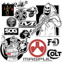 Military Car Stickers Sets Tactical Pegatinas 14Pcs/Set  Laptop Decals Waterproof Vinyl for Car Suitcase Bottle Journal Decor