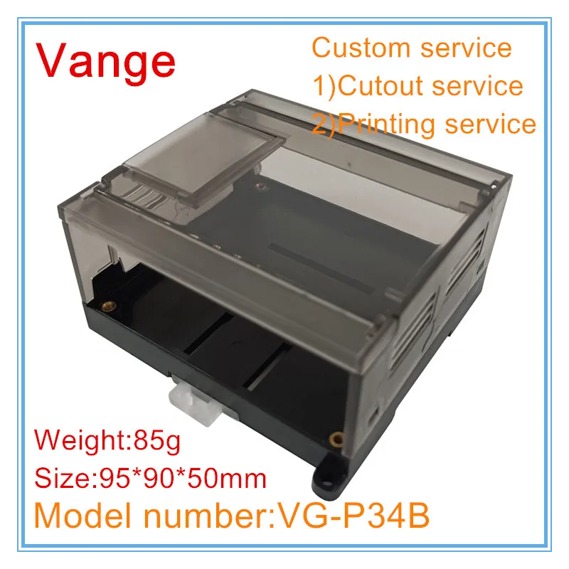 Vange PLC project box 95*90*50mm ABS plastic enclosure device housing