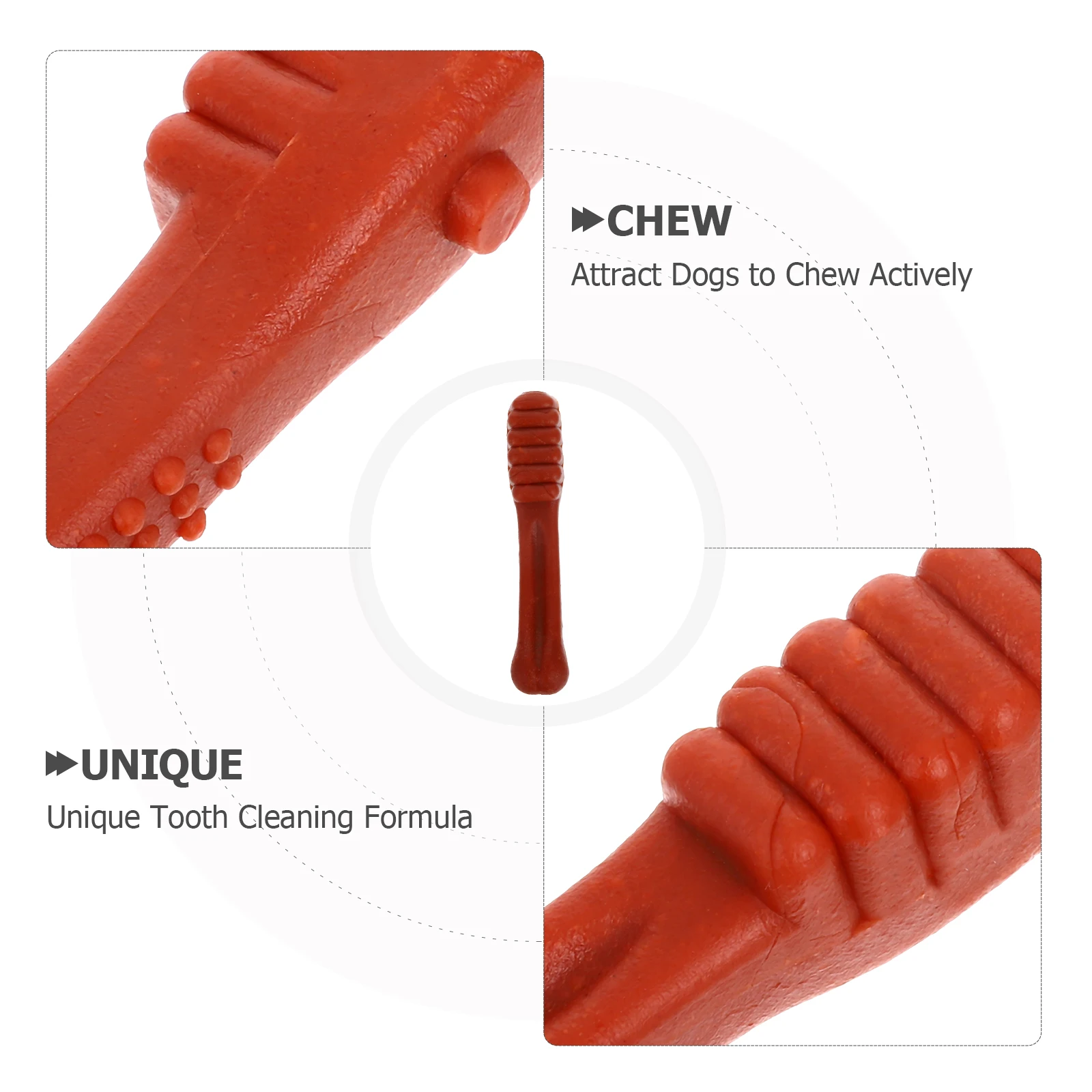 6 قطعة فرشاة أسنان الكلب مضغ العظام دائم التسنين مضغ للكلاب الكبيرة التدريب التفاعلي مضغ العناية بالأسنان إثراء