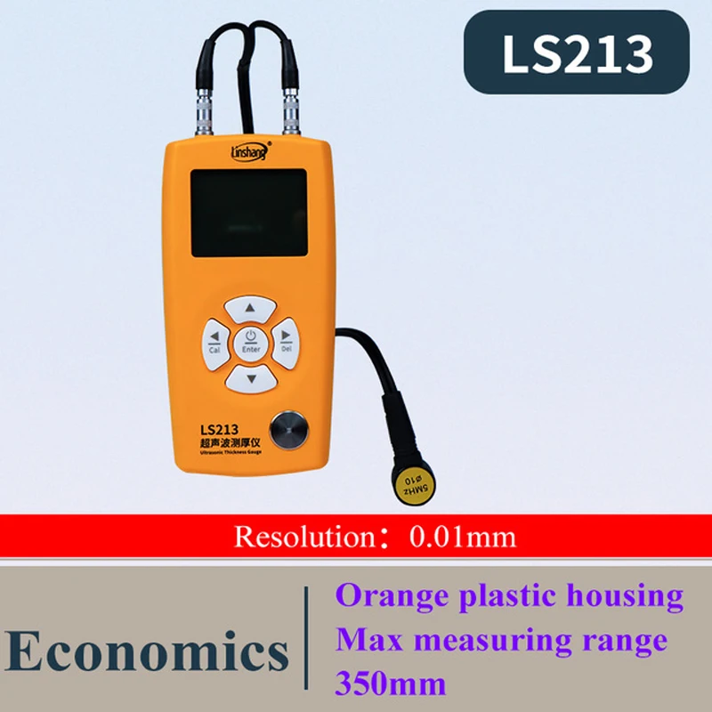 Linshang LS213 UTM UTG UT medidor de espesor ultrasónico probador herramienta de medición devoción de medición para tubo de Metal pared acero