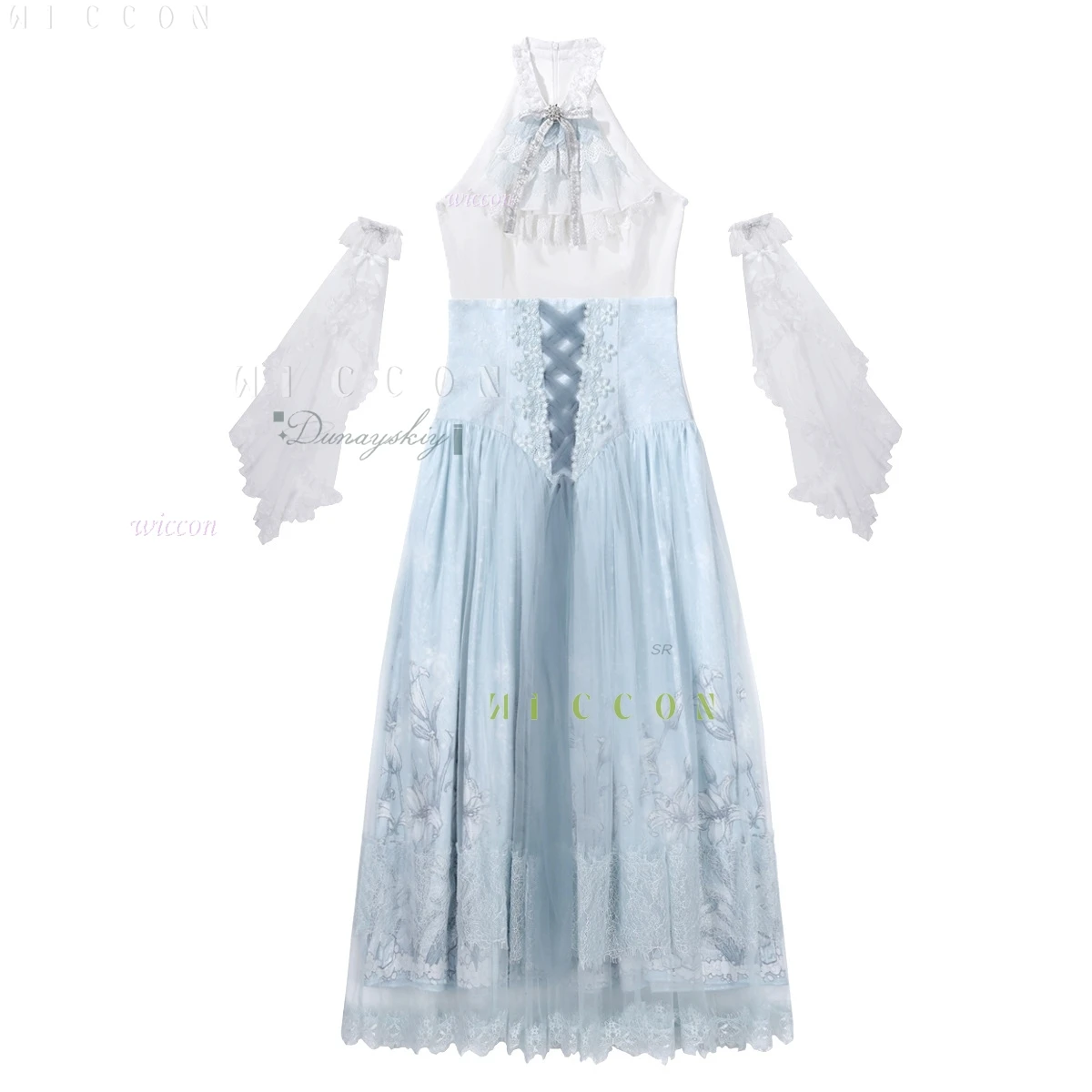 أزياء الهالوين الرائعة لوليتا الجنية الأميرة فستان الزفاف Harajuku نمط مجموعات الحلو بلا أكمام بلوزات الكبار النساء disfraz 209 #6